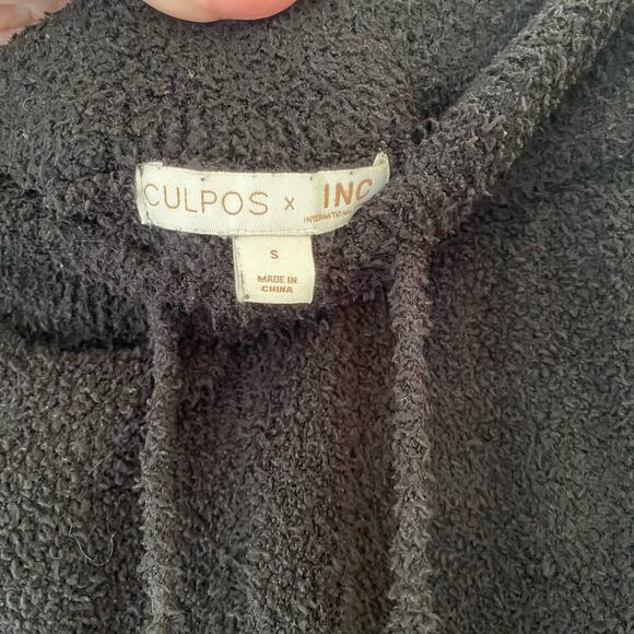 Culpos X INC Cozy Black Sweatpants Size Small - Picture 4 of 7